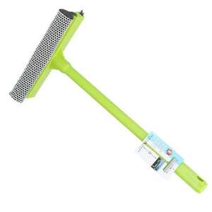 Zöld ablaklehúzó szivaccsal és gumi pengével, 40 cm hosszú, autóablakok tisztításához - All Ride