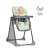 Kinderkraft Tastee skladacia a nastaviteľná vysoká stolička s úložným košíkom #mint-grey 49070463}