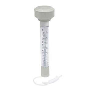 Floating pool thermometer with string, measures in Celsius and Fahrenheit, white - Bestway