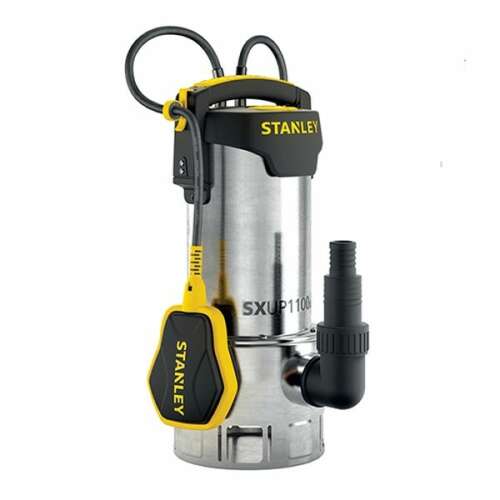 Потапяема помпа Stanley SXUP1100XDE 1100W за отпадни води, неръждаема стомана, 10m кабел