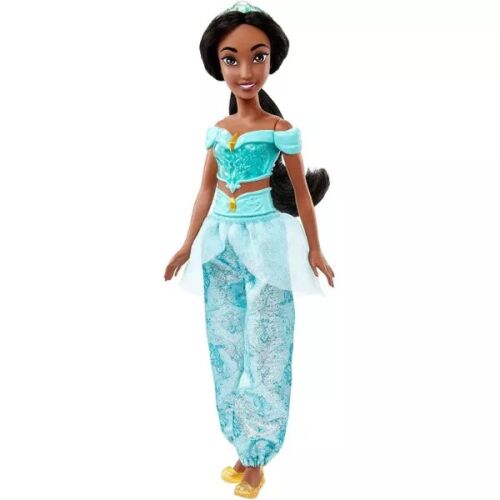 Disney Hercegnő Jázmin baba, csillogó ruhában, teljes nézet