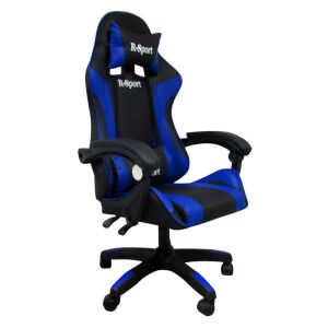 R-Sport Fekete-Kék Gamer Szék Masszázs Funkcióval - R-Sport