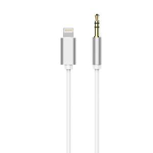 Biały kabel adaptera audio Lightning do Jack 3,5 mm - Konwerter błyskawic