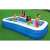 Family enjoying the Intex 305x183x56 cm inflatable family pool, blue