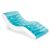 Intex blue inflatable lounge mat with headrest