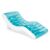 Intex blue inflatable lounge mat with headrest