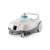 Intex ZX100 automatic pool vacuum cleaner, white and grey, front view