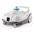 Intex ZX100 automatic pool vacuum cleaner, white and grey, front view