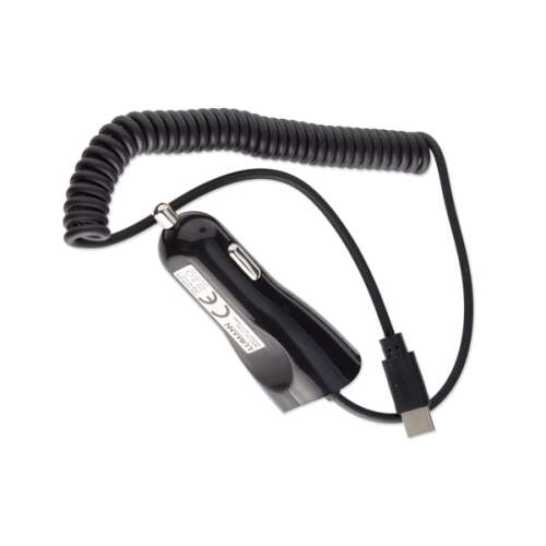 Lumann 1A mikro USB autós töltő, fekete - Jármű és alkatrész