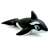 Intex inflatable dolphin rider, black and white, 193x119cm