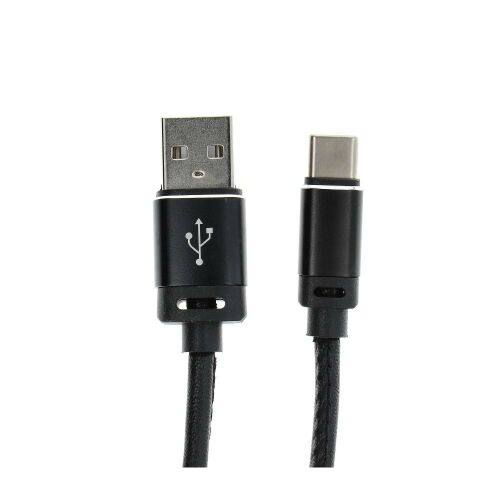 Čierny USB Type-C na USB-A kábel, 1 meter