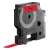 Dymo D1 label tape, 9mm x 7m, red on black
