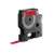 Dymo D1 label tape, 9mm x 7m, red on black