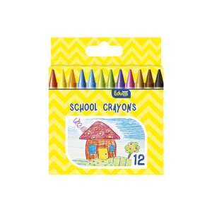 Educa Iskolai zsírkréta készlet, 12 szín, zsírkréta készlet gyerekeknek - Rajzeszköz