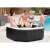 Group of friends enjoying Intex PureSpa Jet & Bubble hot tub
