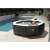 Intex PureSPA Jet & Bubble 4 person inflatable hot tub with salt system, 201x71cm, in a backyard setting