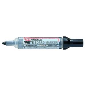 Pentel Easyflo Whiteboard Marker, black, bullet point, refillable - Pentel