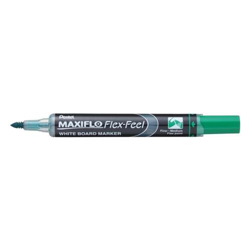 Pentel Maxiflo Flex-Feel Whiteboard-Marker, grün, feine bis mittlere flexible Spitze