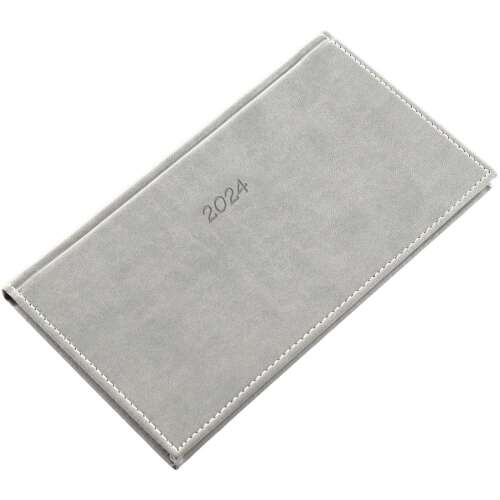 Pocket calendar lying Bolero, with cream coloured pages grey Realsystem 2025.