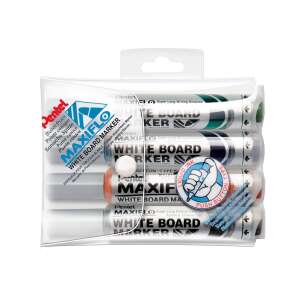 Pentel Maxiflo táblamarker készlet, 4 szín, kerek hegyű, 2,5 mm - Pentel