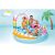 Intex Candy Inflatable Pool with slide and water sprayer, kids playing