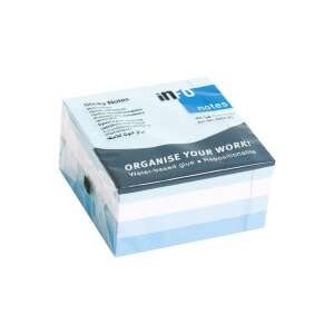 Info Notes öntapadó jegyzettömb, 75x75mm, 400 lap, pasztell kék árnyalatai, öntapadó jegyzettömbök csomagja - Jegyzettömb