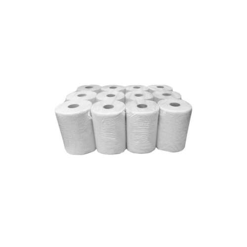 Millena fehérített kéztörlő tekercs, 2 rétegű, 50m/tekercs, 12 tekercses csomag