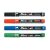 Set of Stabilo Mark-4-all permanent markers in black, red, blue, and green