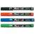 Stabilo Mark-4-all permanent markers, set of 4 colors: black, red, blue, green