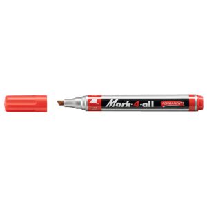 Stabilo Mark-4-all Red Permanent Marker, 1-4mm Chisel Tip - Marker
