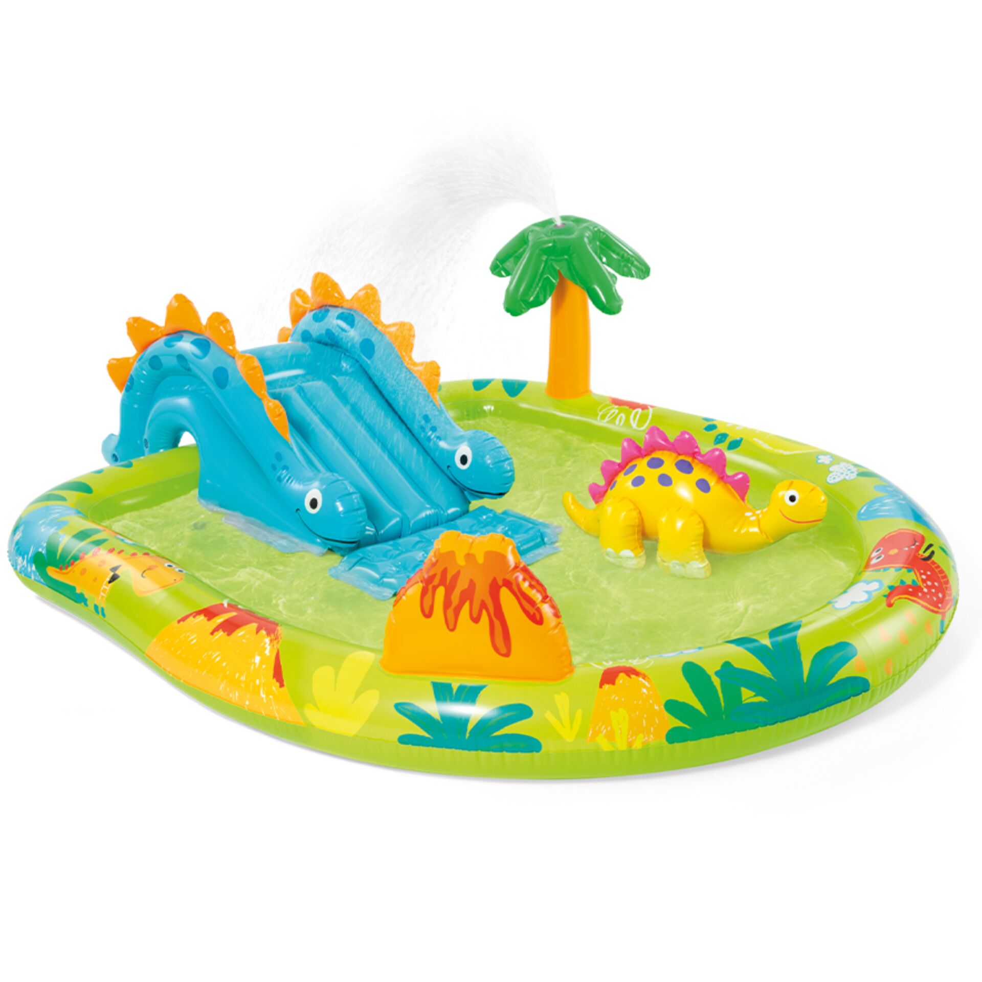 E-shop Nafukovací bazén Intex 191x152x58cm (57166NP) - Dino - zeleno-modrá