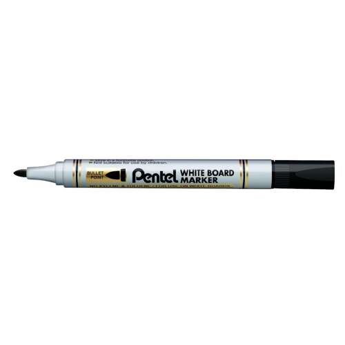 Pentel Whiteboard Marker, Black, Bullet Point, 2mm