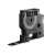 Dymo D1 label tape, white on black, 12mm x 7m, 1/2 in x 23 ft, standard label