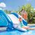 Intex 333x206x117cm Kool Splash felfújható vízi Csúszda (58849NP) #kék-fehér 49099389