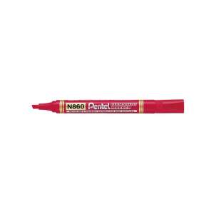 Pentel N860 permanent marker, red, chisel tip, 0.6-4.5mm - Marker
