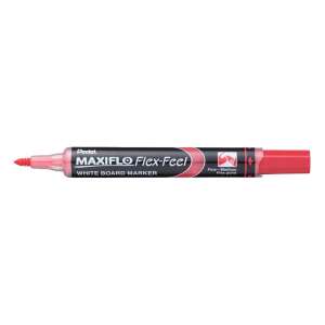 Pentel Maxiflo Flex-Feel roter Whiteboard-Marker, flexible Spitze von fein bis mittel - Tafel- & Flipchart-Marker