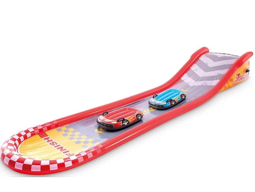 Intex 561x119x76cm Racing Fun felfújható Csúszda (57167NP) #piros