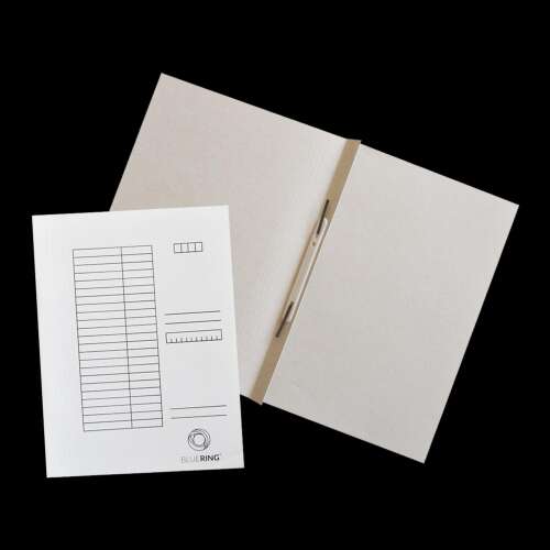 Bluering A4 cardboard file folder with ties, white