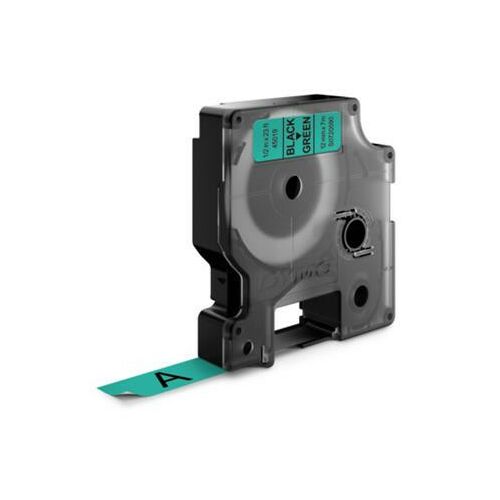 Dymo D1 45019 Черно на зелено етикетираща лента, 12mm x 7m