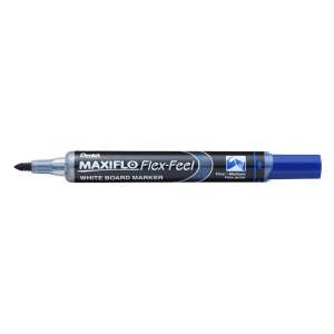Pentel Maxiflo Flex-Feel blauer Whiteboard-Marker, feine bis mittlere Spitze, zum Schreiben und Zeichnen auf Whiteboards - Marker