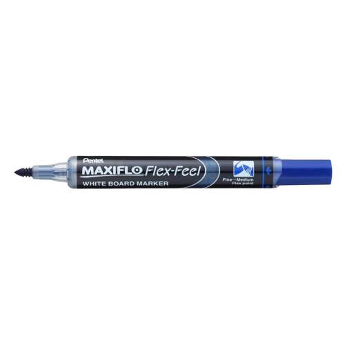 Pentel Maxiflo Flex-Feel blauer Whiteboard-Marker, feine bis mittlere Spitze, zum Schreiben und Zeichnen auf Whiteboards