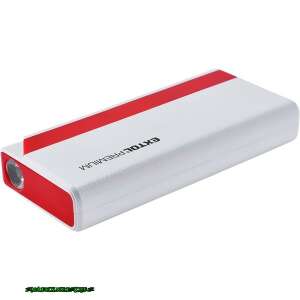 EXTOL autós indító, benzinmotorokhoz, beépített 9000 mAh Li-polimer akkuval + power bank 5V, "bikázó", 400A 8897320