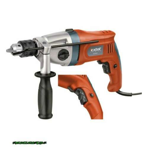 EXTOL ütvefúrógép 1100W, 13mm kulcsos tokmány, 2 fokozatú, max. 3000 1/min., ID 1100 K 8890048 71440936