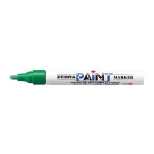 Zebra Paint Marker, zöld, olajbázisú, bármilyen felületre írható, 3 mm-es vonalvastagság - Lakkmarker