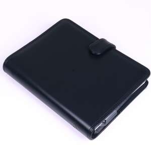 Realsystem L méretű kék bőr gyűrűs naptár - REALSYSTEM