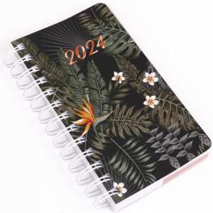 2024 Realsystem pocket calendar with tropical leaves design - REALSYSTEM