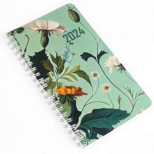 2024-es Realsystem heti zsebnaptár virágmintával - REALSYSTEM