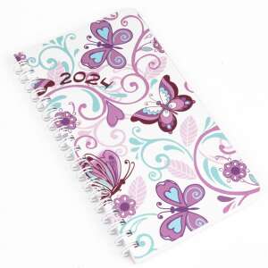 2024-es Realsystem heti zsebnaptár pillangós mintával - REALSYSTEM