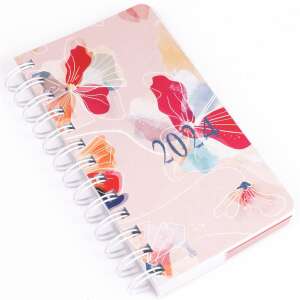 Zsebnaptár álló spirálozott SP5 napi fehér lapokkal akvarell Realsystem 2024. 74571137 - REALSYSTEM