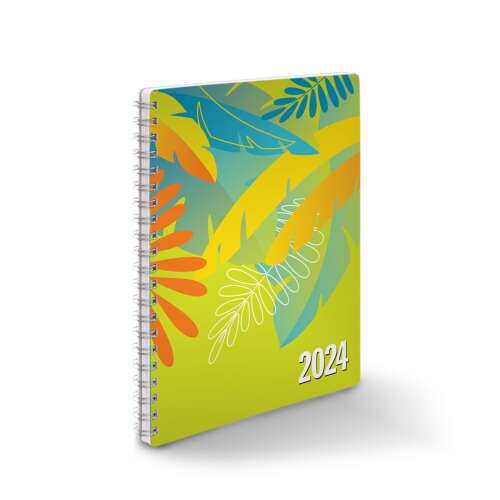 Realsystem 2024 Tropical A5 heti naptár spirálozással